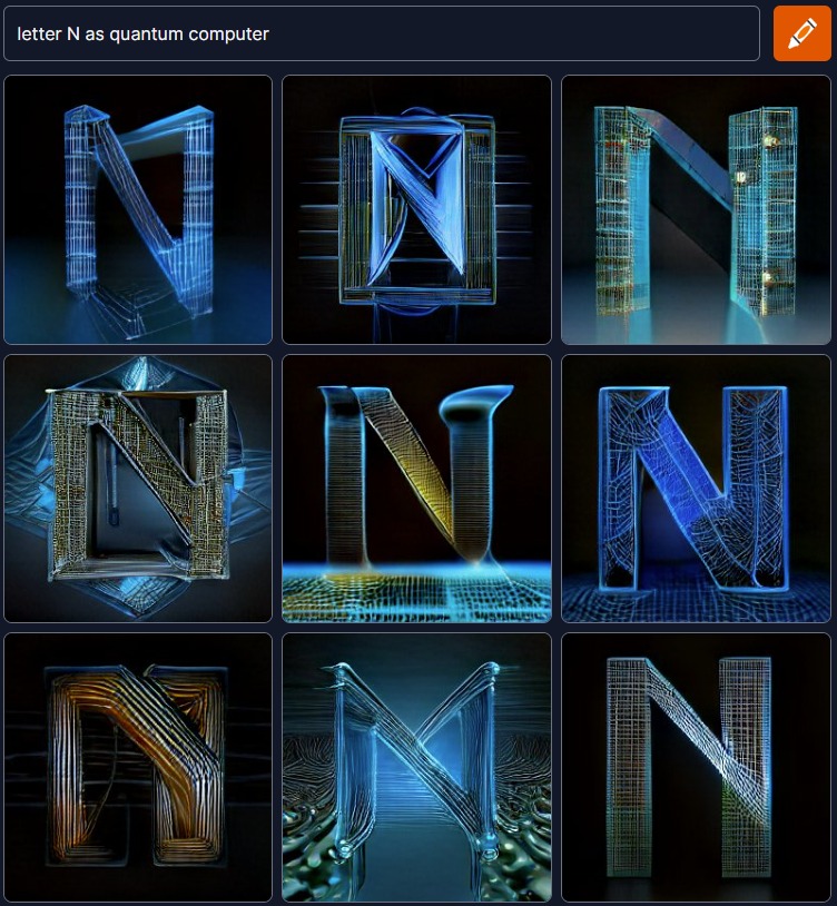 Letter "n" as quantum computer