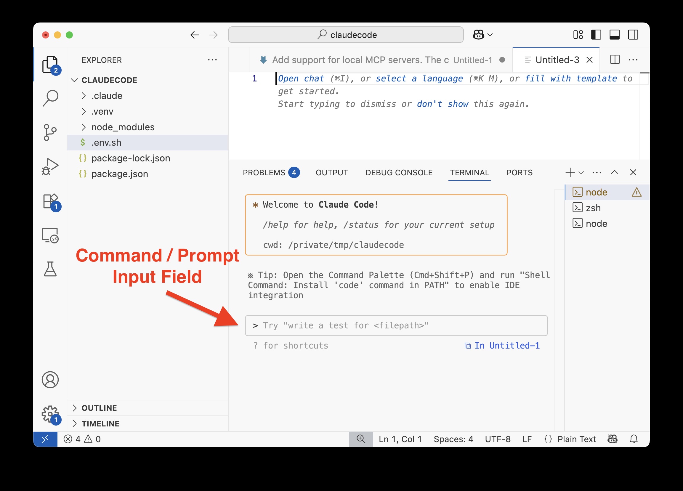 Claude Code in Visual Studio