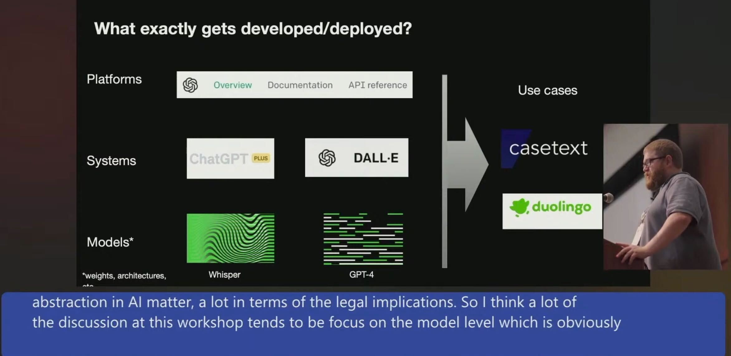 Models, Systems, Platforms and Use Cases